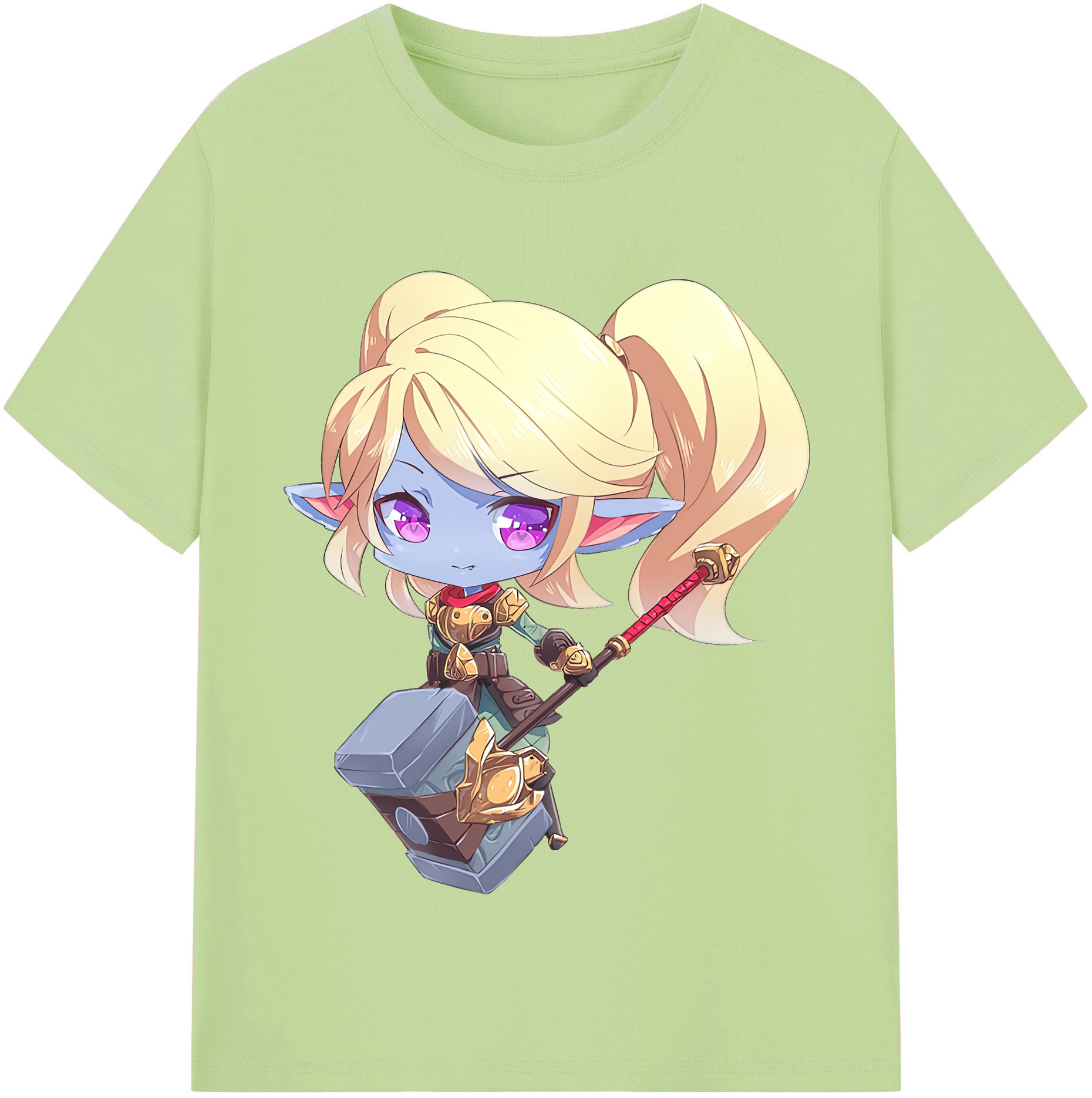 リーグ・オブ・レジェンド League of Legends LOL 綿100％半袖Tシャツ（フロントプリント）